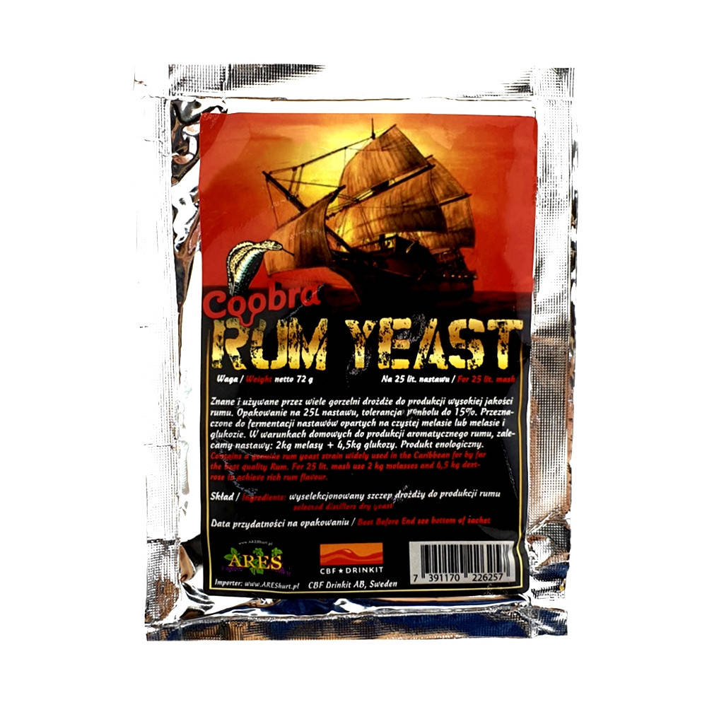 

Сухие дрожжи Сoobra Rum