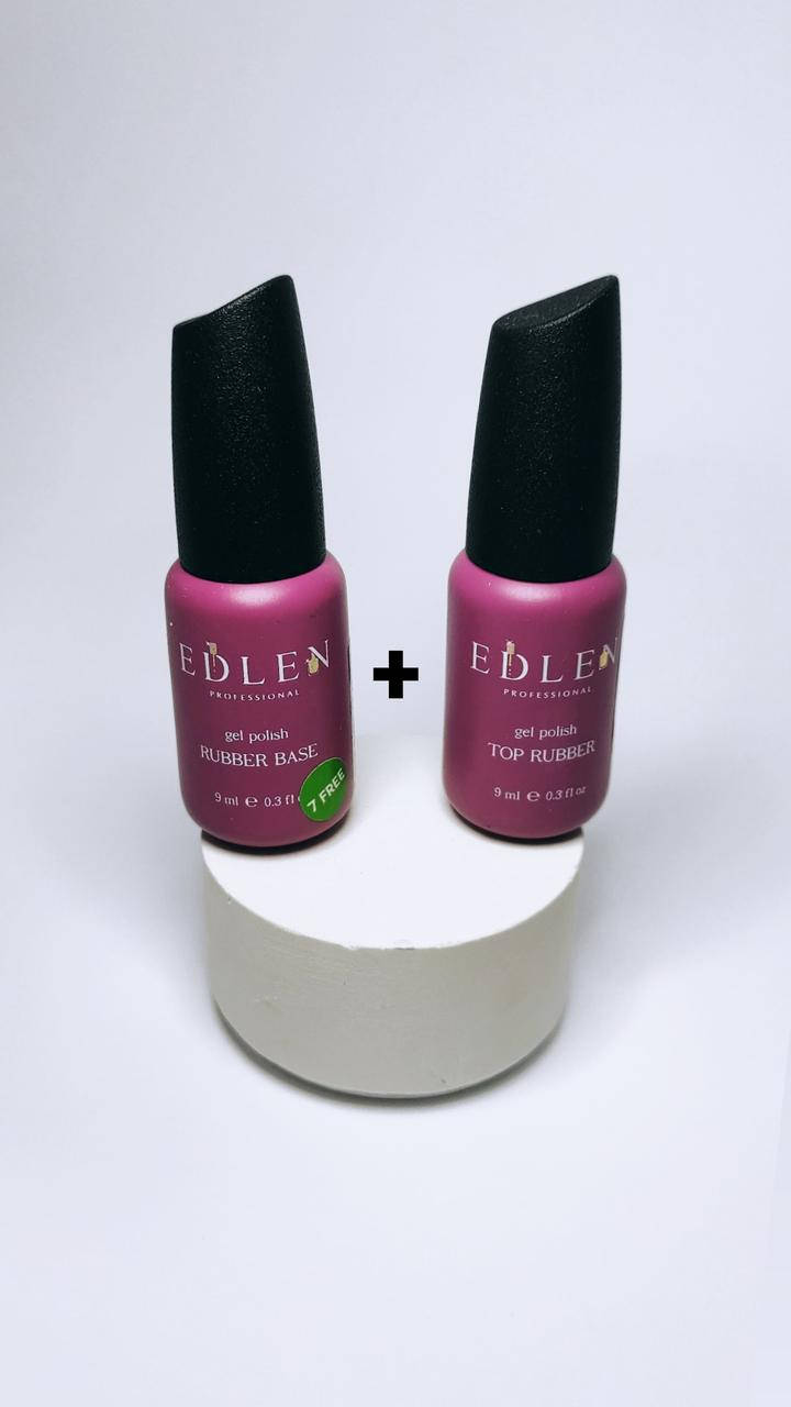 

Rubber base база и топ без липкого слоя Edlen, 9 мл