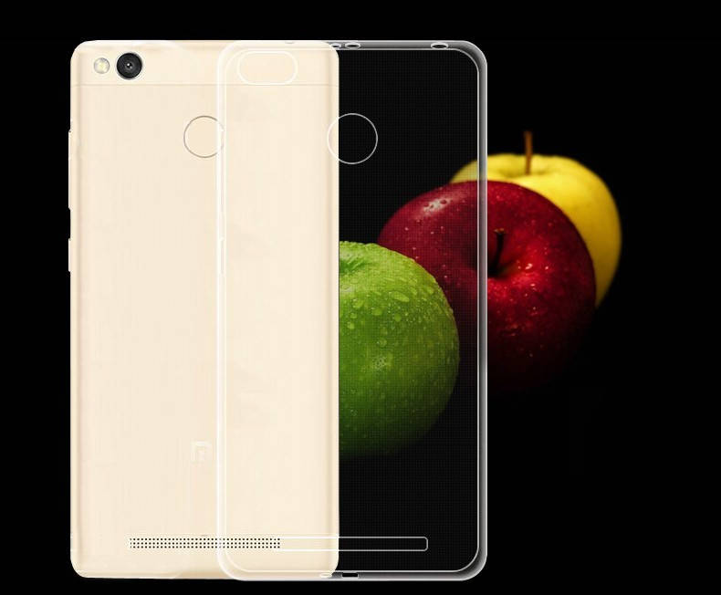 

Ультратонкий 0,3 мм чехол для Xiaomi Redmi 3 Pro прозрачный, Белый