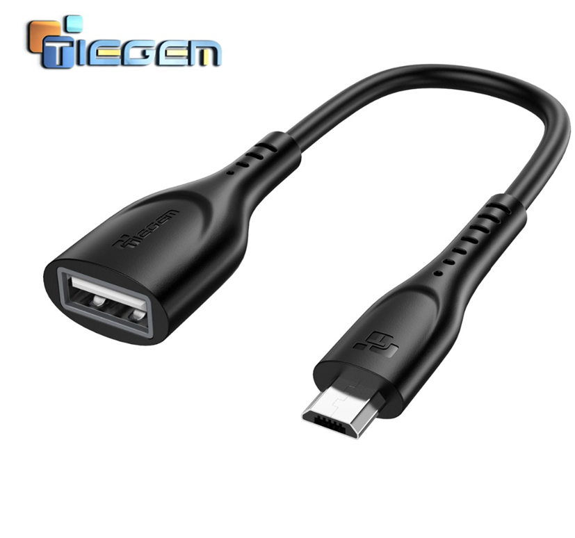 

OTG переходник USB - Micro USB для смартфона Tiegem VF452 Черный