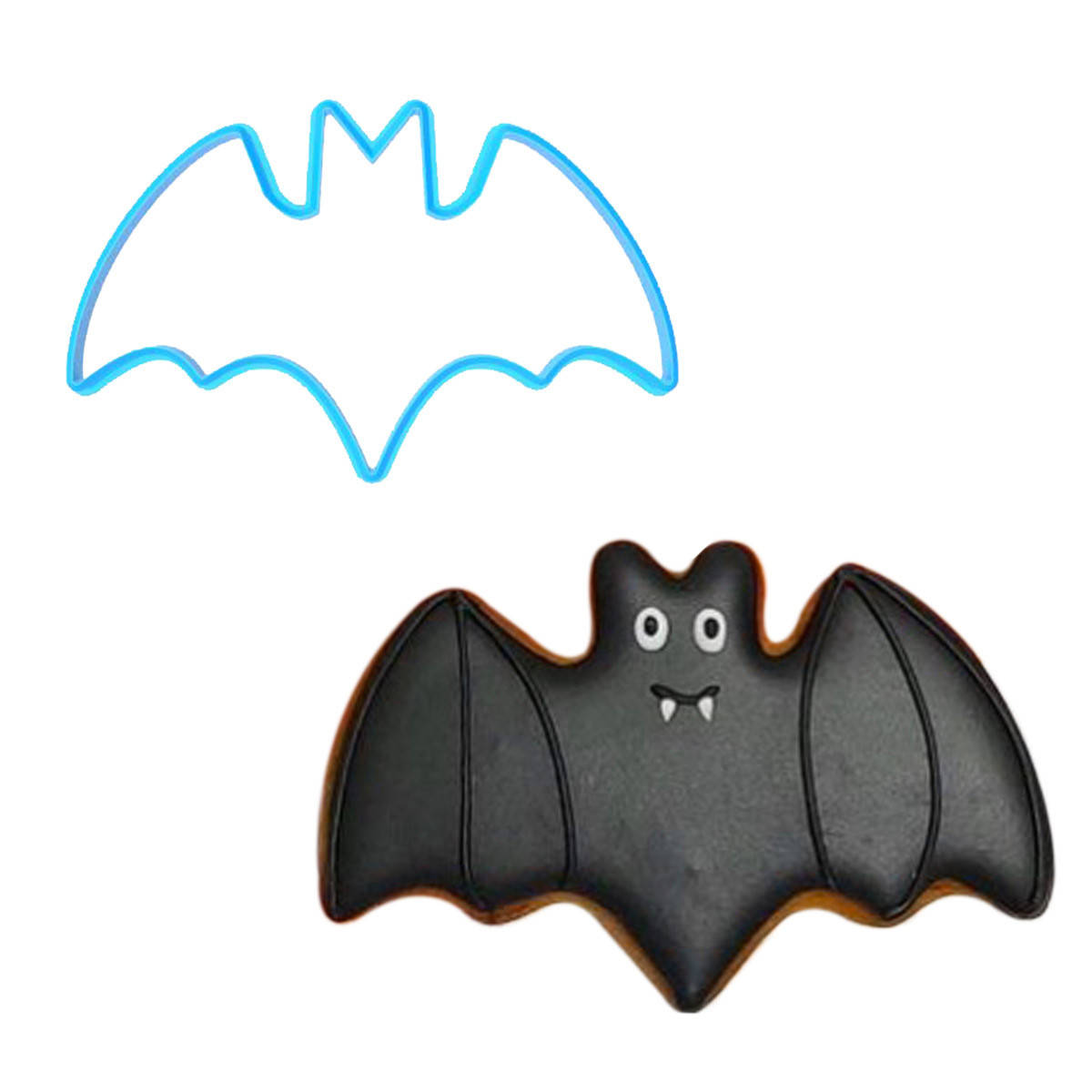 

Вырубка для пряников Хеллоуин - Летучая мышь 9*5,5см (3D)