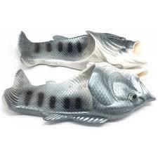 

Пляжные тапочки в виде рыбы Серые р-р 44/45, 46/47