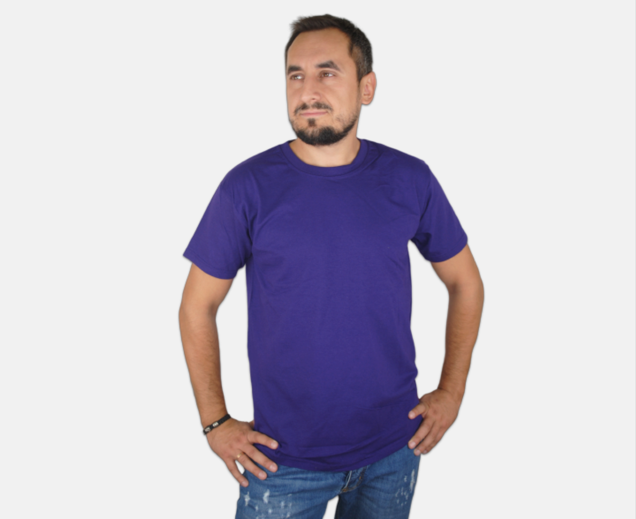 

Мужская Футболка Классическая Fruit of the loom Фиолетовый 61-036-Pe Xl