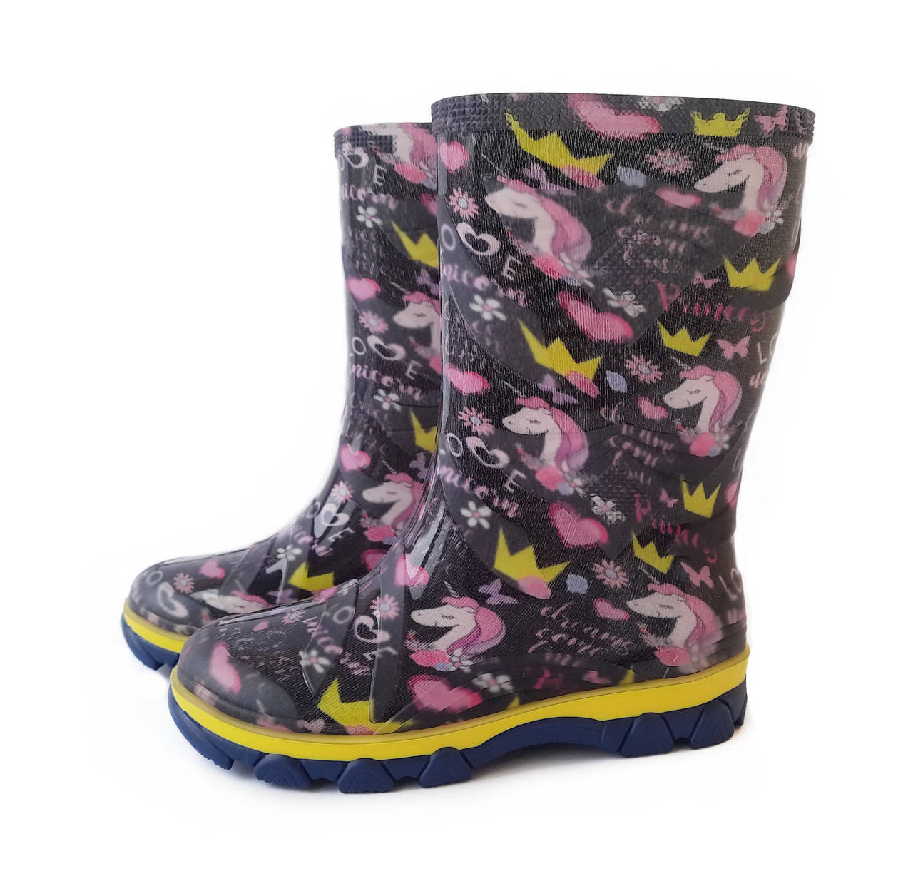 

Резиновые сапоги детские цветные Для девочки, Разные цвета