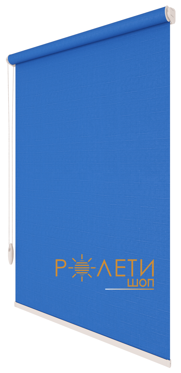 

Ролета тканевая Е-Mini Лен 874 Синий / 775 мм