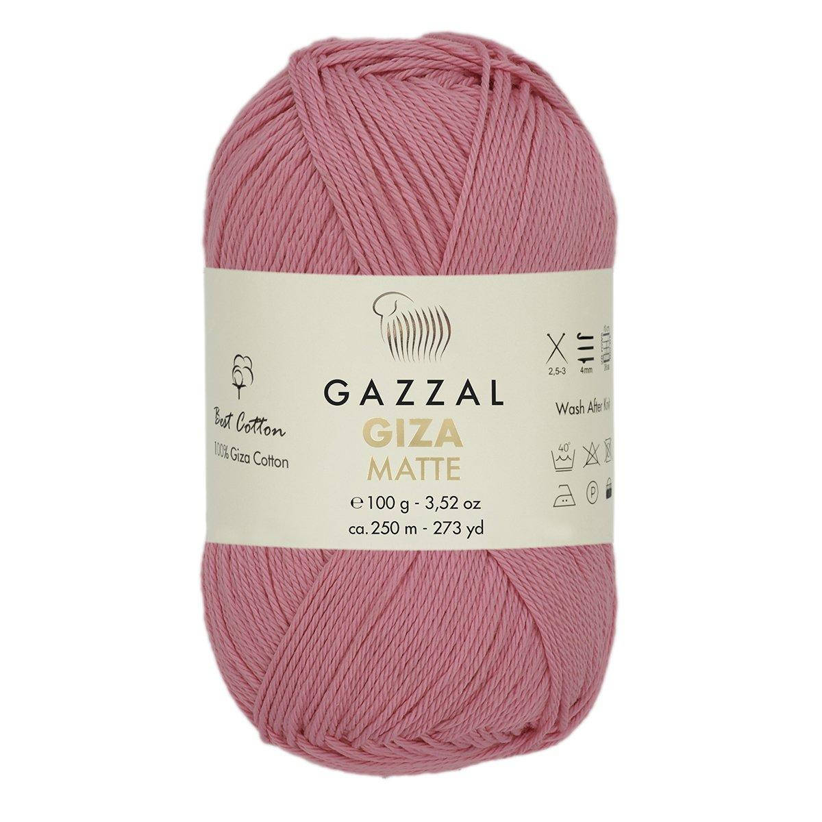 

Gazzal Giza Matte (Газзал Гиза Матте) № 5570 коралловый (Пряжа хлопок, нитки для вязания)