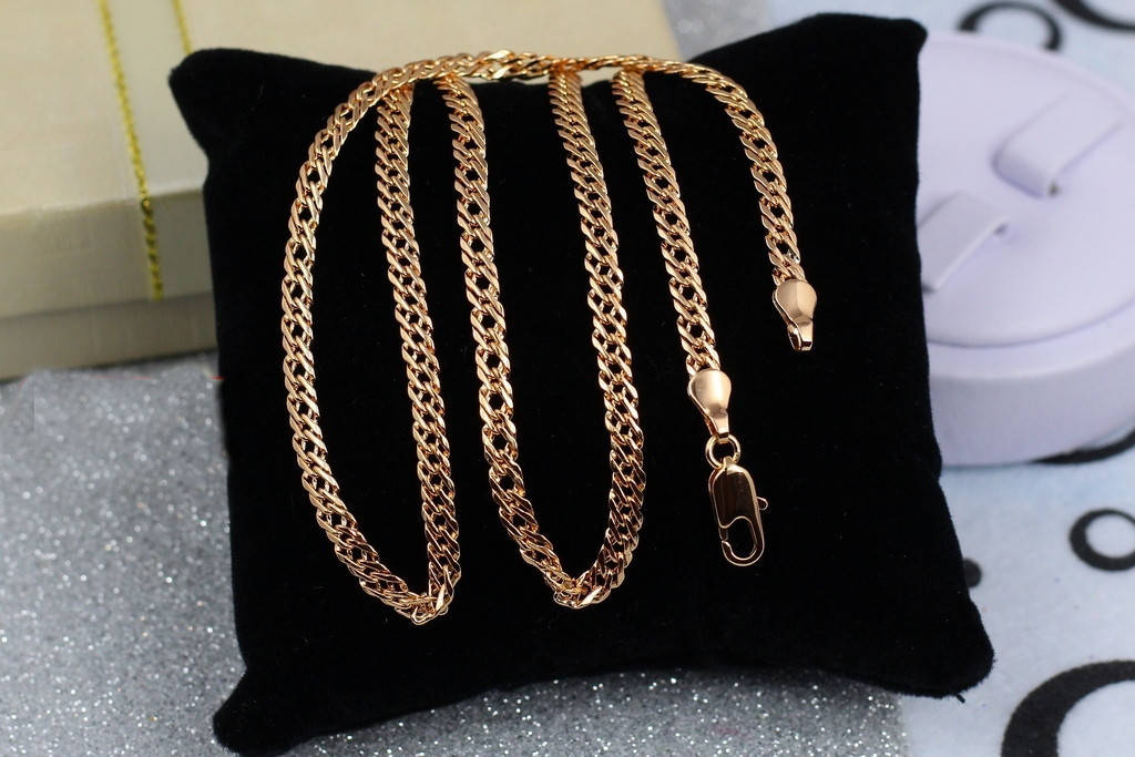 

Цепь Xuping Jewelry ромб 50 см 4 мм золотистая