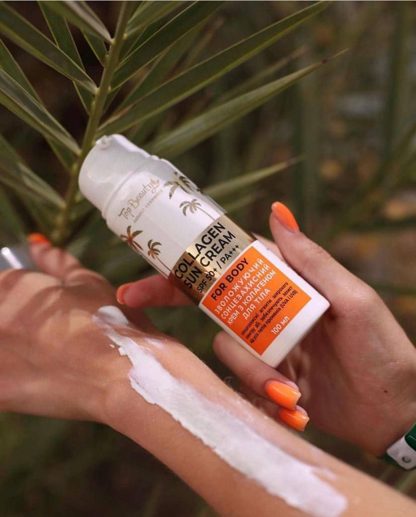 

Солнцезащитный крем с коллагеном Top Beauty SPF50+ PA++ 100 мл