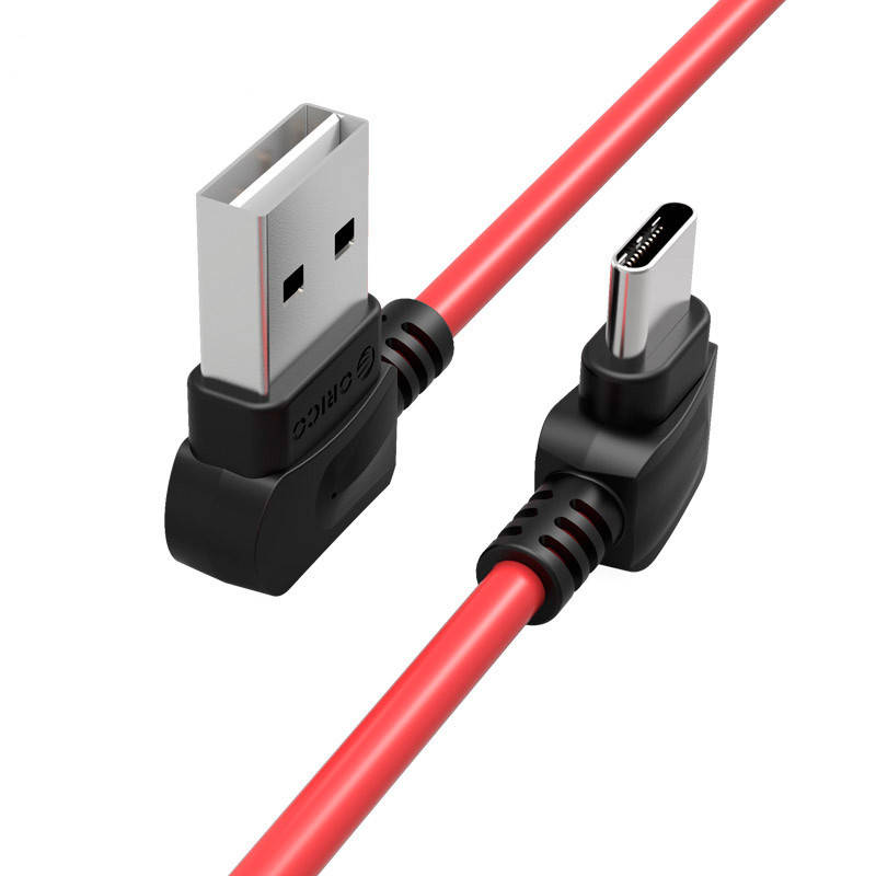 

Кабель USB Type-C Orico TCW-10 с двусторонним USB разъемом для зарядки и передачи данных (Красный, 1м)