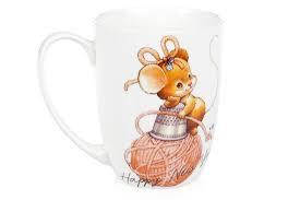 

Кружка фарфоровая Мышка-помощница, 375мл BonaDi