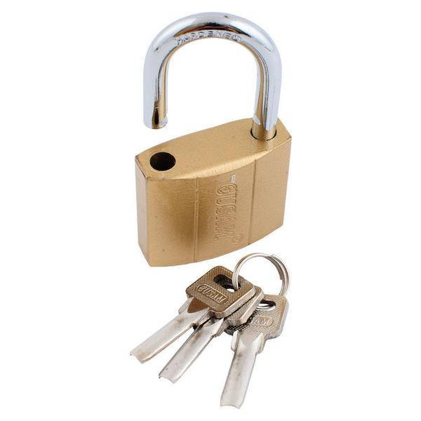 

Замок навесной лазерный GUSAM 38 мм 3 ключа