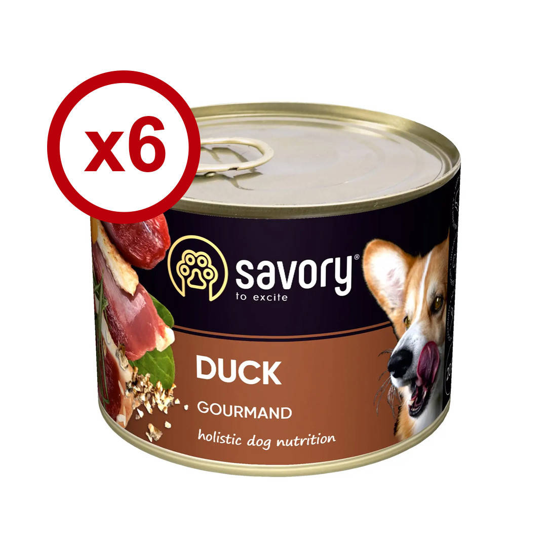 

Savory влажный корм для собак 200 г *6 шт (утка)