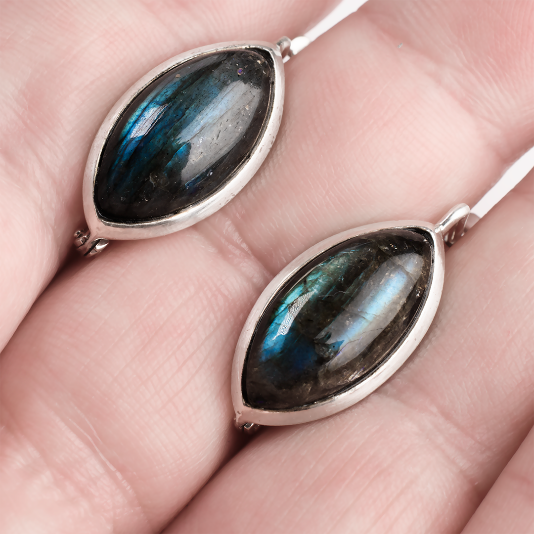 

Лабрадор серебряные серьги, 1679СЛ