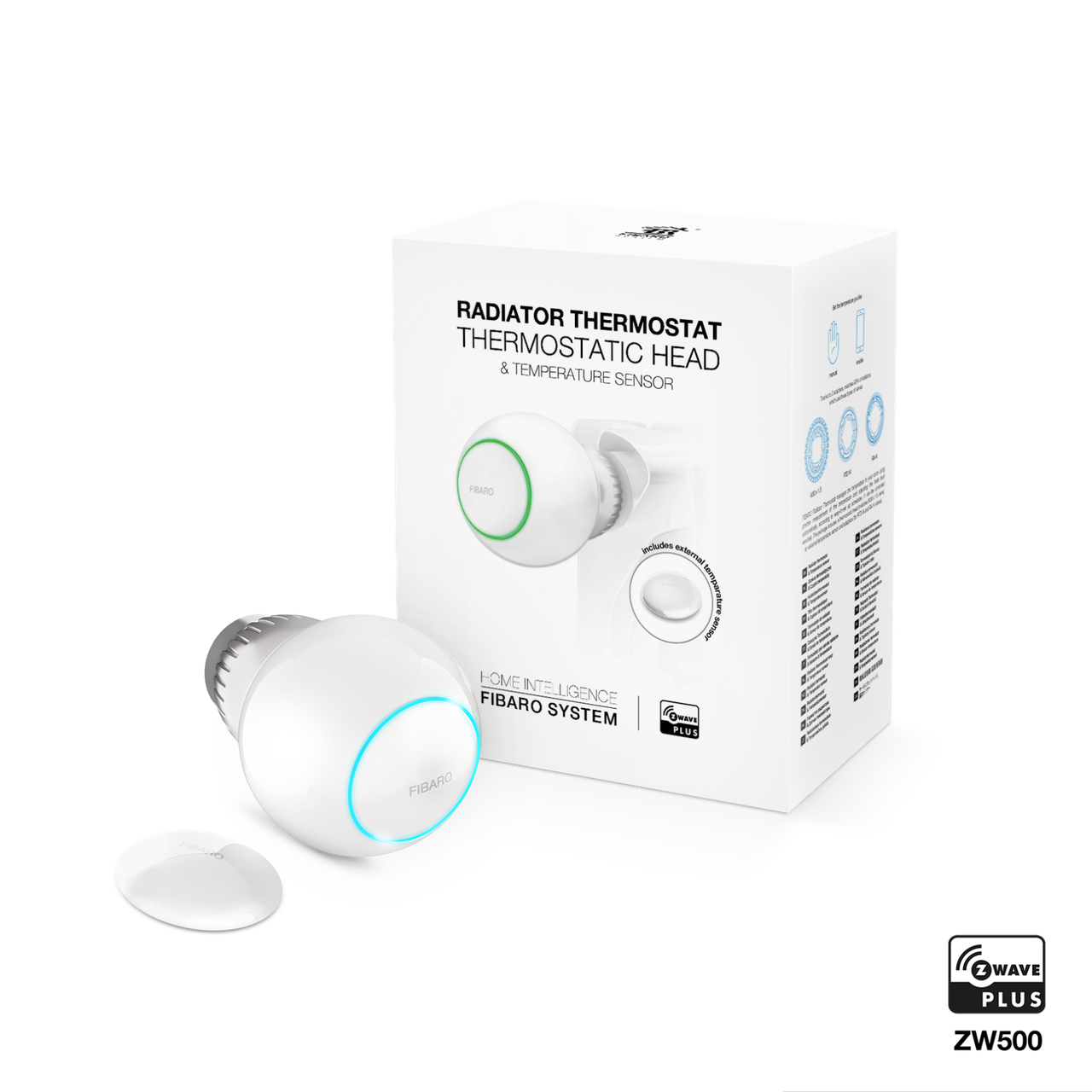 

Радиаторный термостат с внешним датчиком температуры FIBARO Radiator Thermostat Starter Pack — FIBEFGT-START