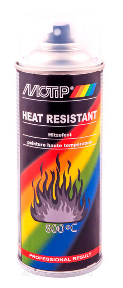 

Лак термостойкий Motip Heat Resistant 800°C аэрозоль 400мл. 04033, Красный