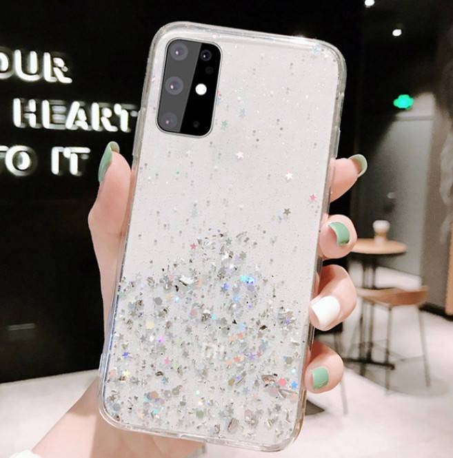 

Блестящий чехол с серебряной фольгой Samsung Galaxy A31 (SM-A315FZ), Серебристый