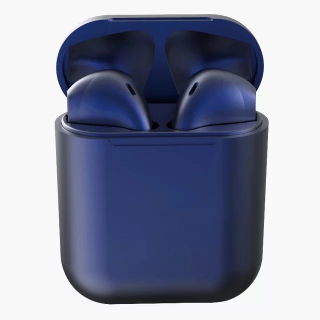 

Беспроводные сенсорные синий наушники inPods 12 simple TWS блютуз гарнитура