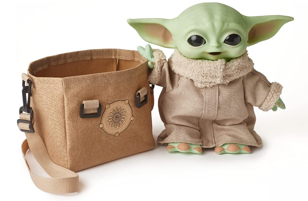 

Игрушка Дитя Йода малыш Грого Мандалорец со звуком и сумочкой Mattel Star Wars