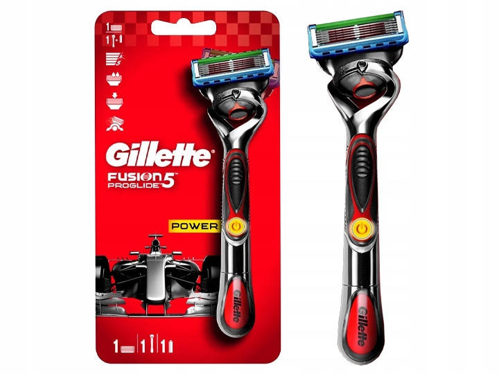 

Станок Gillette Fusion ProGlide Power RED с 1 сменной кассетой красный