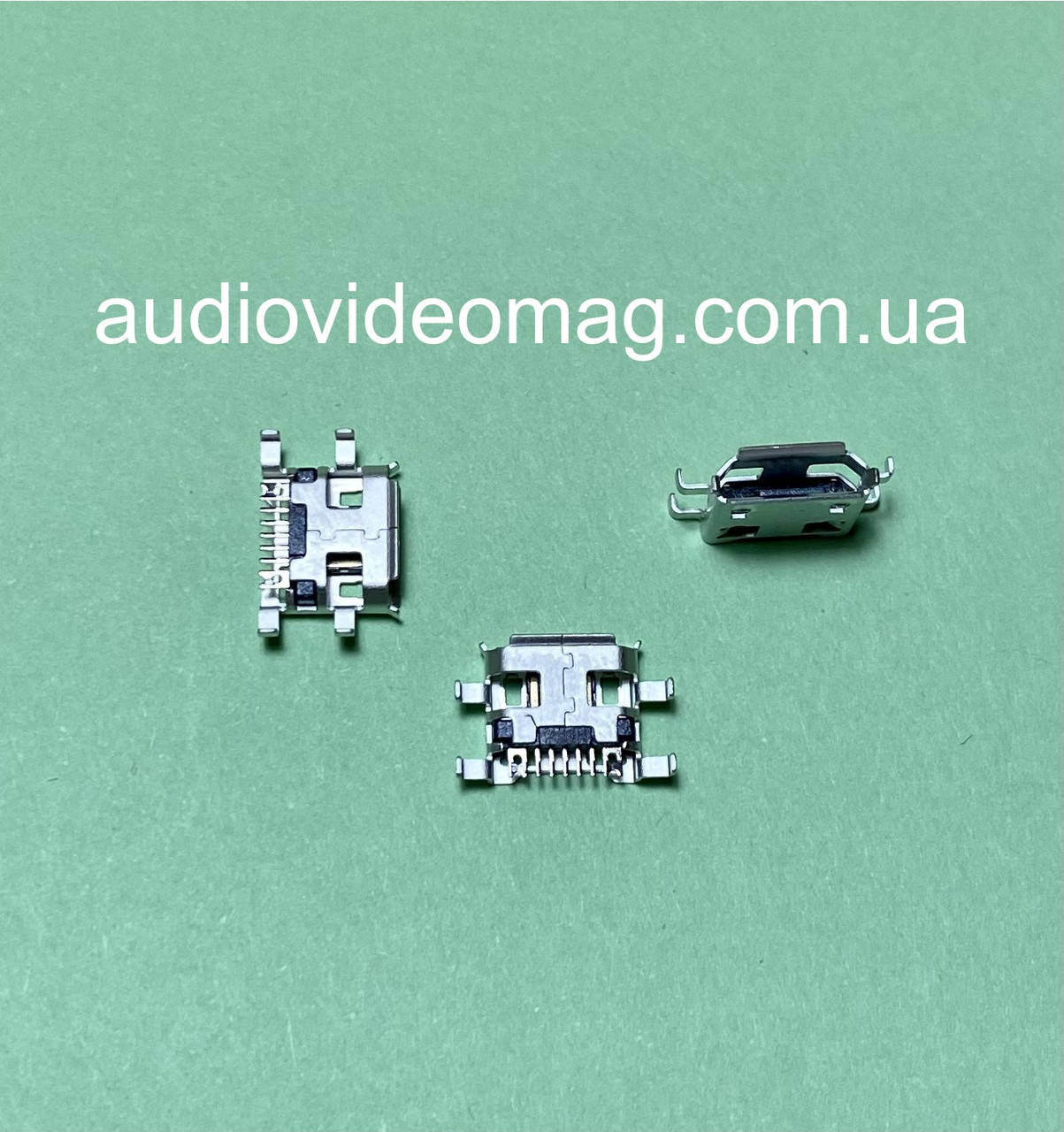 

Гнездо microUSB 5pin, монтажное, тип 11