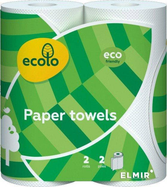 

Полотенце бумажное Ecolo 2рул 2ш