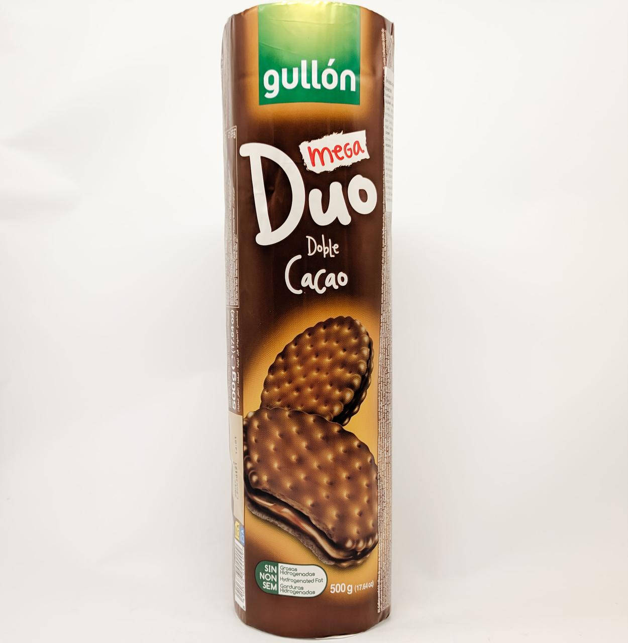 

Сэндвич печенье Gullon Mega Duo Double Cacao 500 gramm