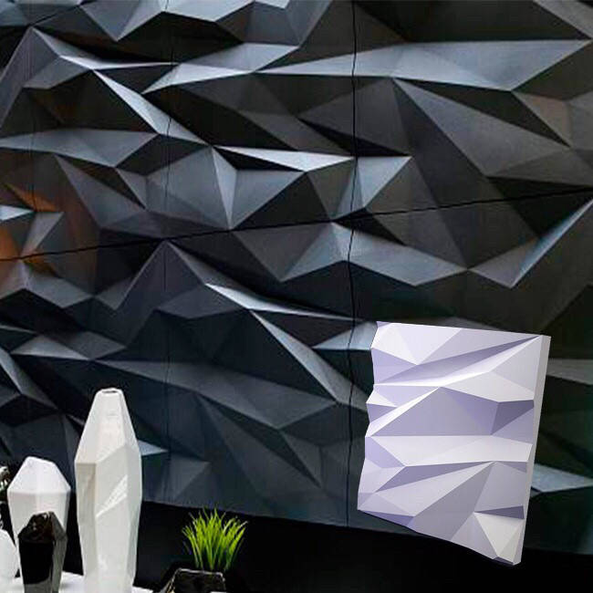 

3Д панели гипсовые 500х500 "СТЕЛС" для внутренних работ на стенах и потолках