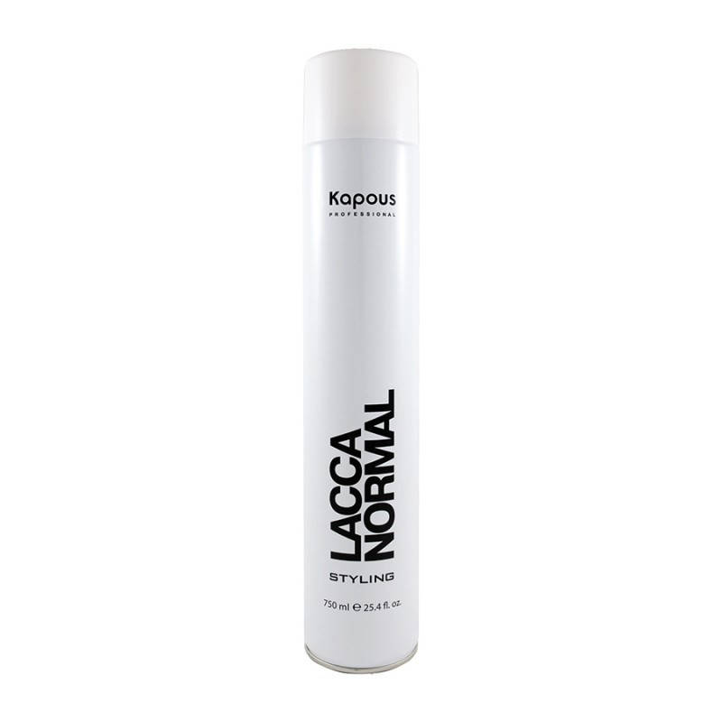 

Лак аэрозольный для волос нормальной фиксации SHairspray Normal Fixation Lacca Kapous, 750 мл