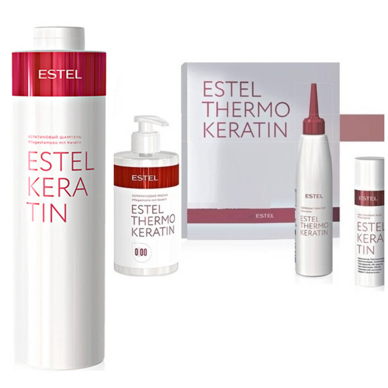 

Набор большой Термокератин для волос Thermo Keratin Estel 435мл/1000мл/200мл/100мл