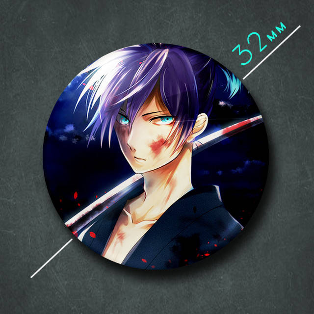 

"Ято (Бездомный бог / Noragami)" значок круглый на булавке Ø32 мм