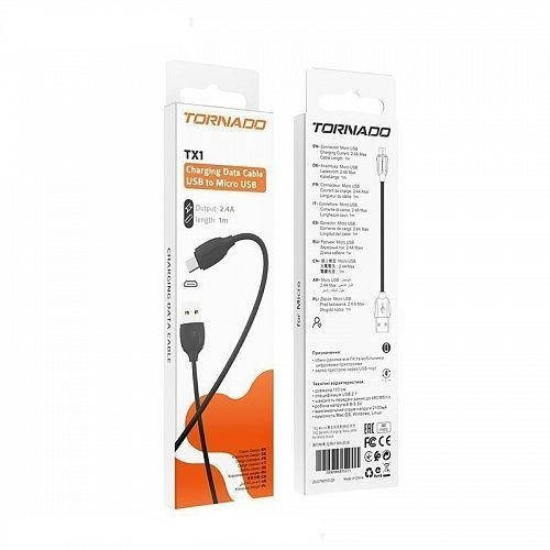 

Кабель Tornado TX-1 Micro USB black, Черный