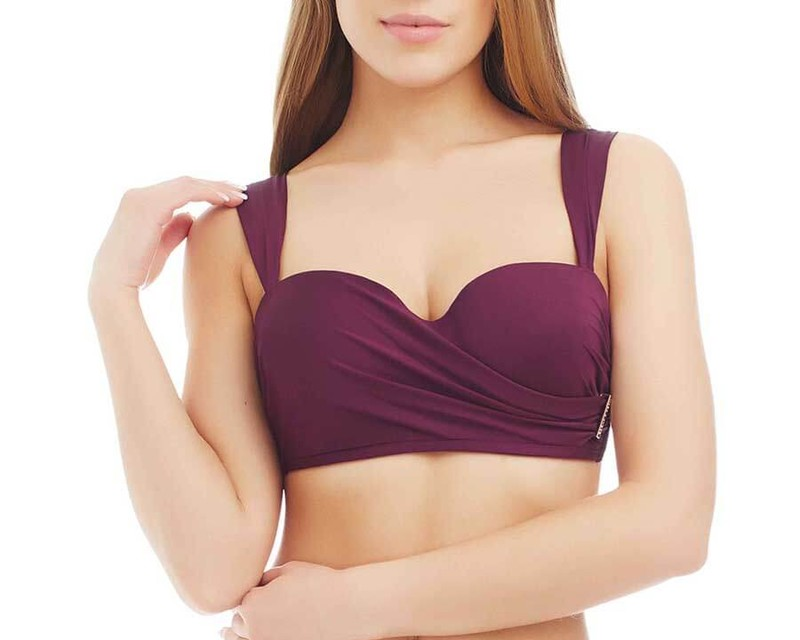 

Однотонный верх женского купальника Marc & Andre L1810-Y-982-N, Бордовый