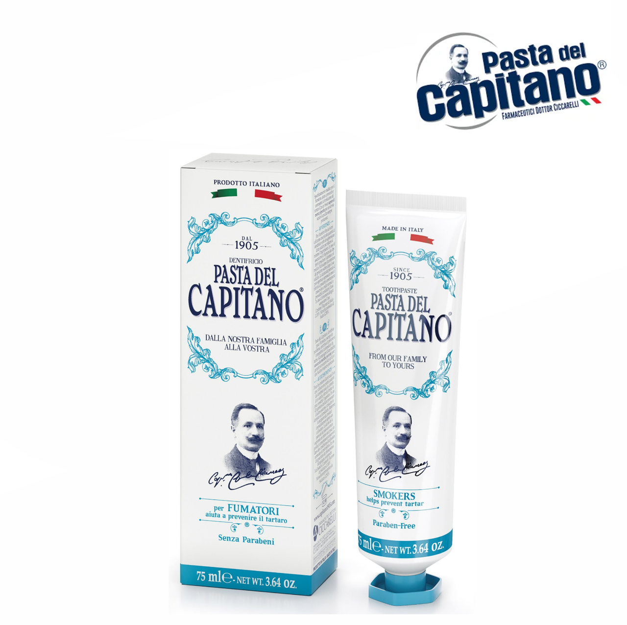 

Зубная паста Pasta Del Capitano 1905 для курящих, 75 мл