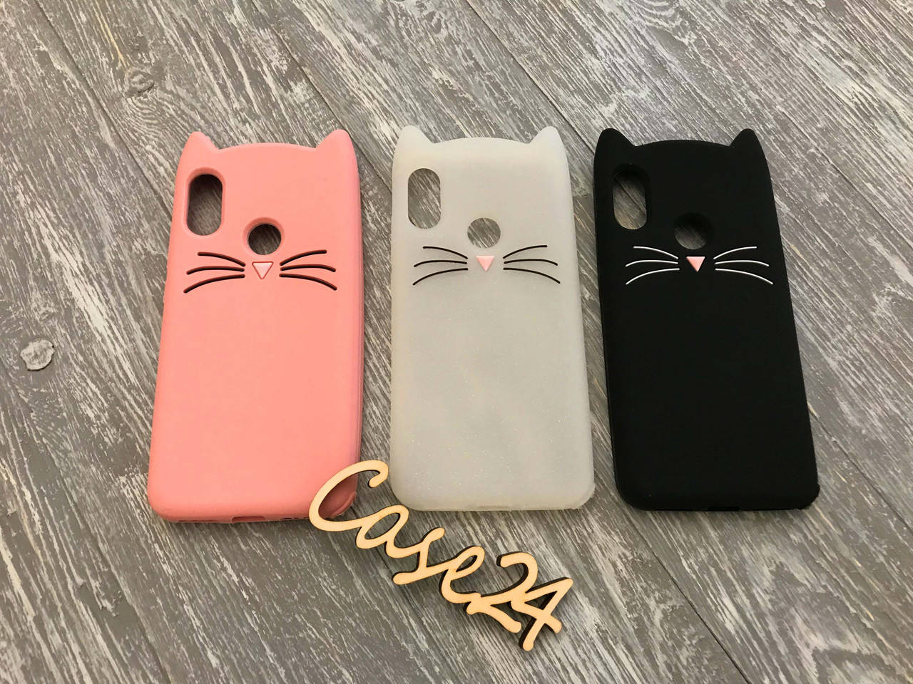 

Резиновый 3D чехол для Xiaomi Mi A2 Lite Усики (3 цвета), Черный