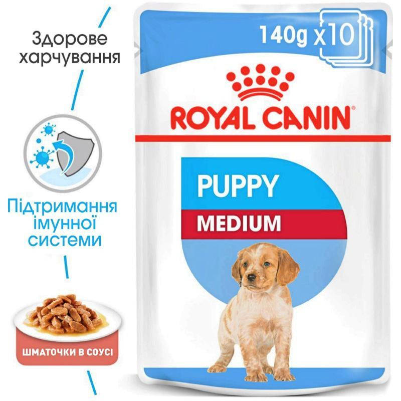 

Влажный корм для щенков Royal Canin Medium Puppy 140 г (9003579008331)