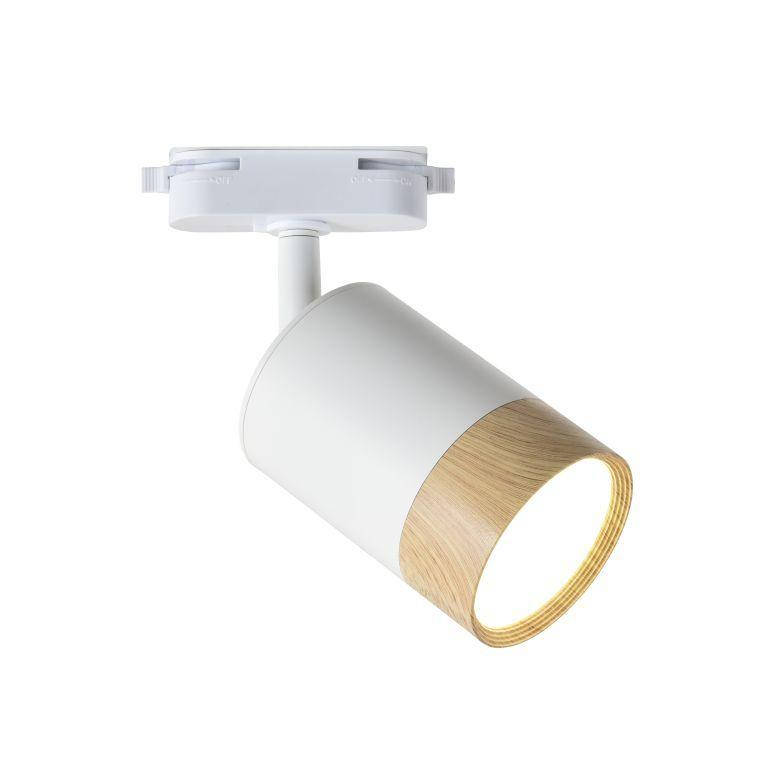 

Трековый светодиодный светильник TRL259 7W белый+дерево 4000К