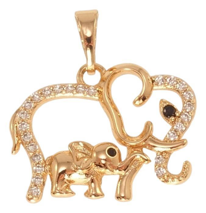 

Кулон Xuping Позолота 18K "Слоны"