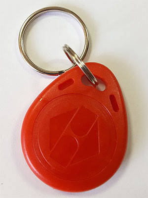 

Метка бесконтактная EM4305 RFID 125кГц красная (rewritable)