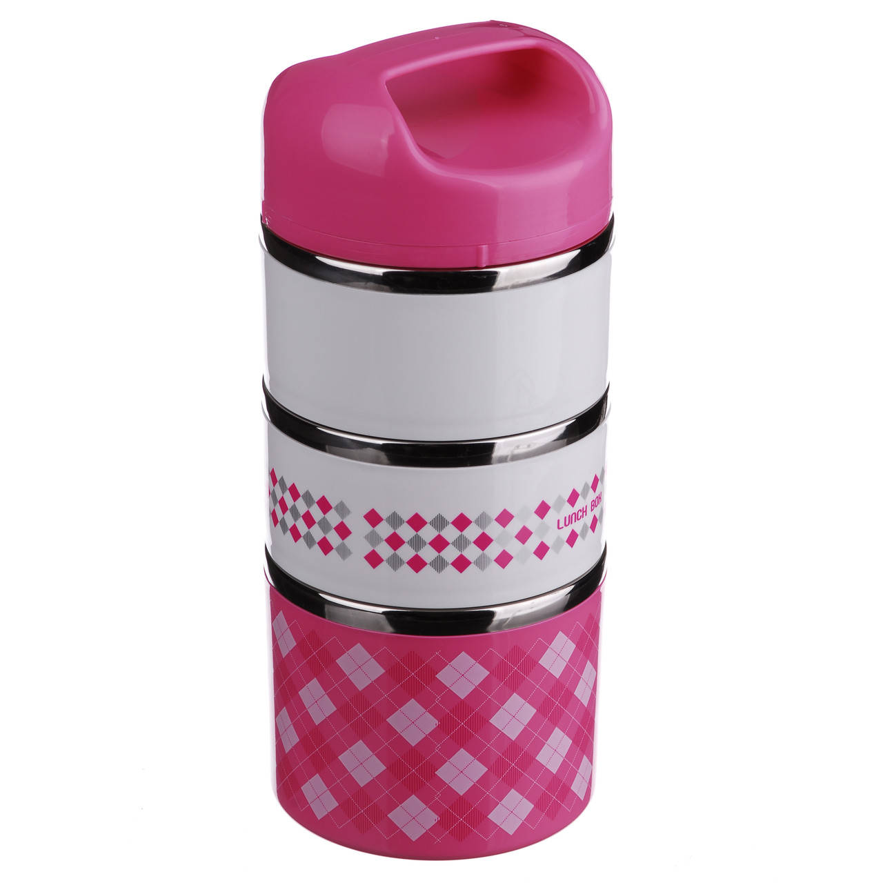 

Ланч бокс A-PLUS 1.23 л на 2 секции (1673) Розовый