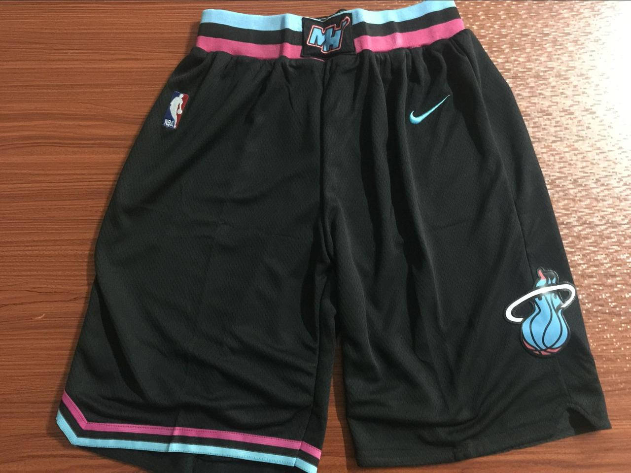 

Вышивка черные шорты Nike Miami Heat NBA Swingman shorts
