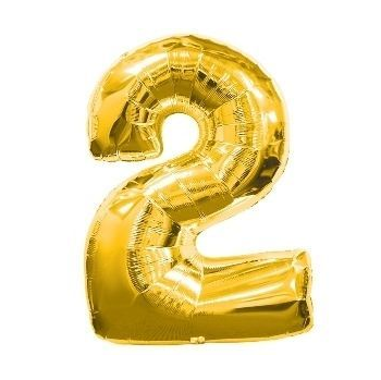 

Фольгированная цифра "2", ЗОЛОТО - 70 см (32 дюйма)