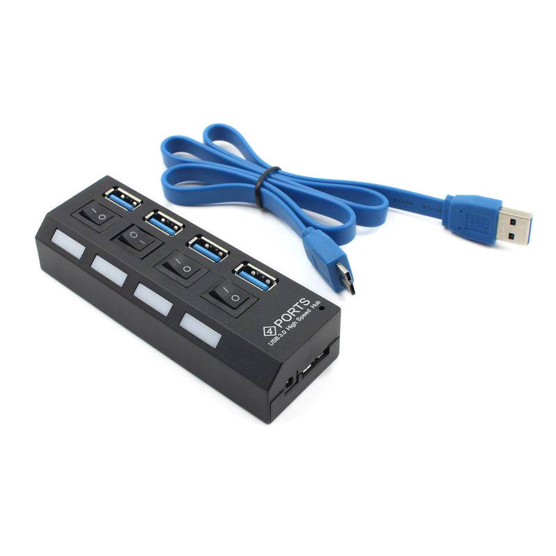 

4-портовый USB 3.0 хаб с выключателями, до 5 Гбит/с 2000-01065