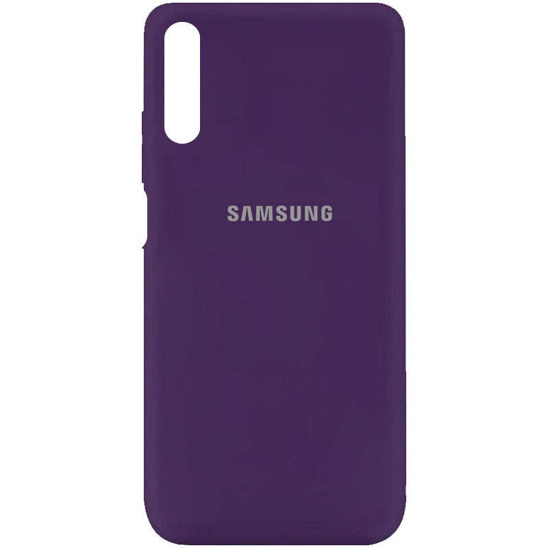 

Силиконовый чехол для Samsung Galaxy A7 2018 A750 Фиолетовый микрофибра soft touch