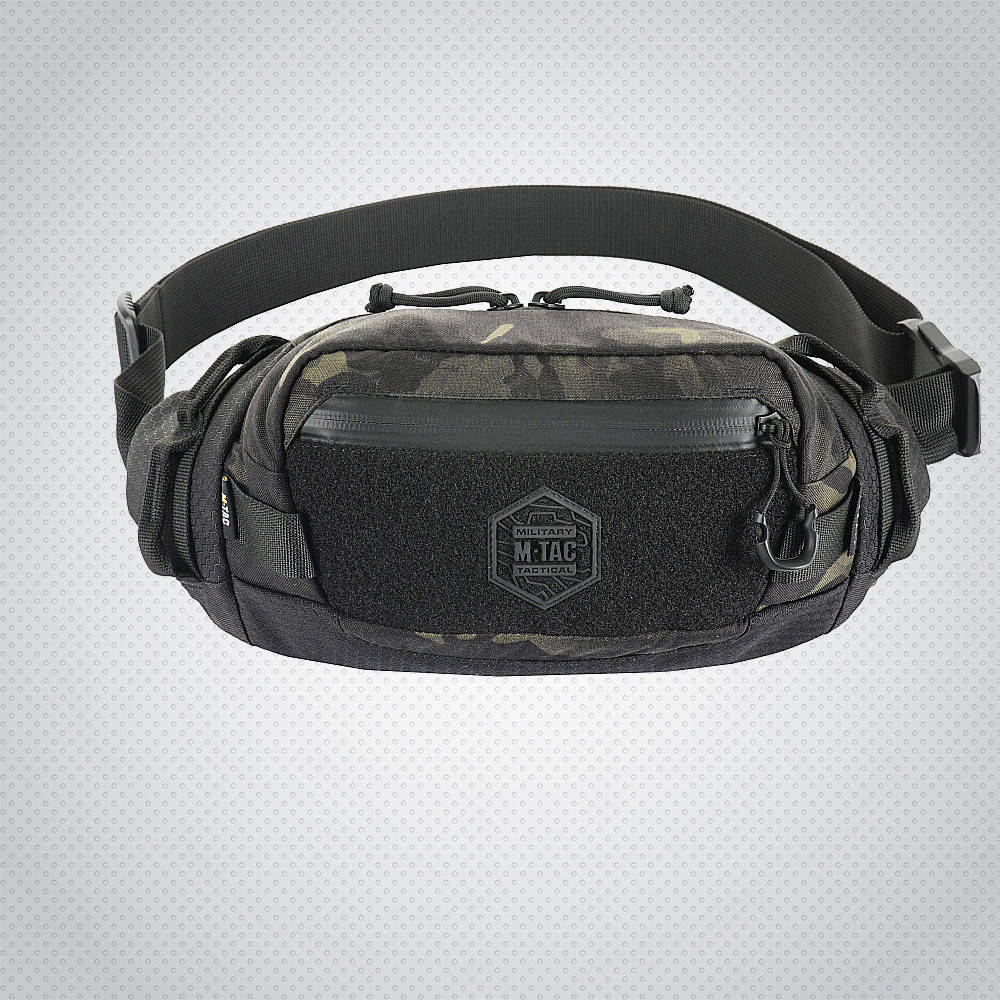 

Сумка на пояс, бананка M-Tac Waist Bag Elite Hex Multicam Black/Black, Черный