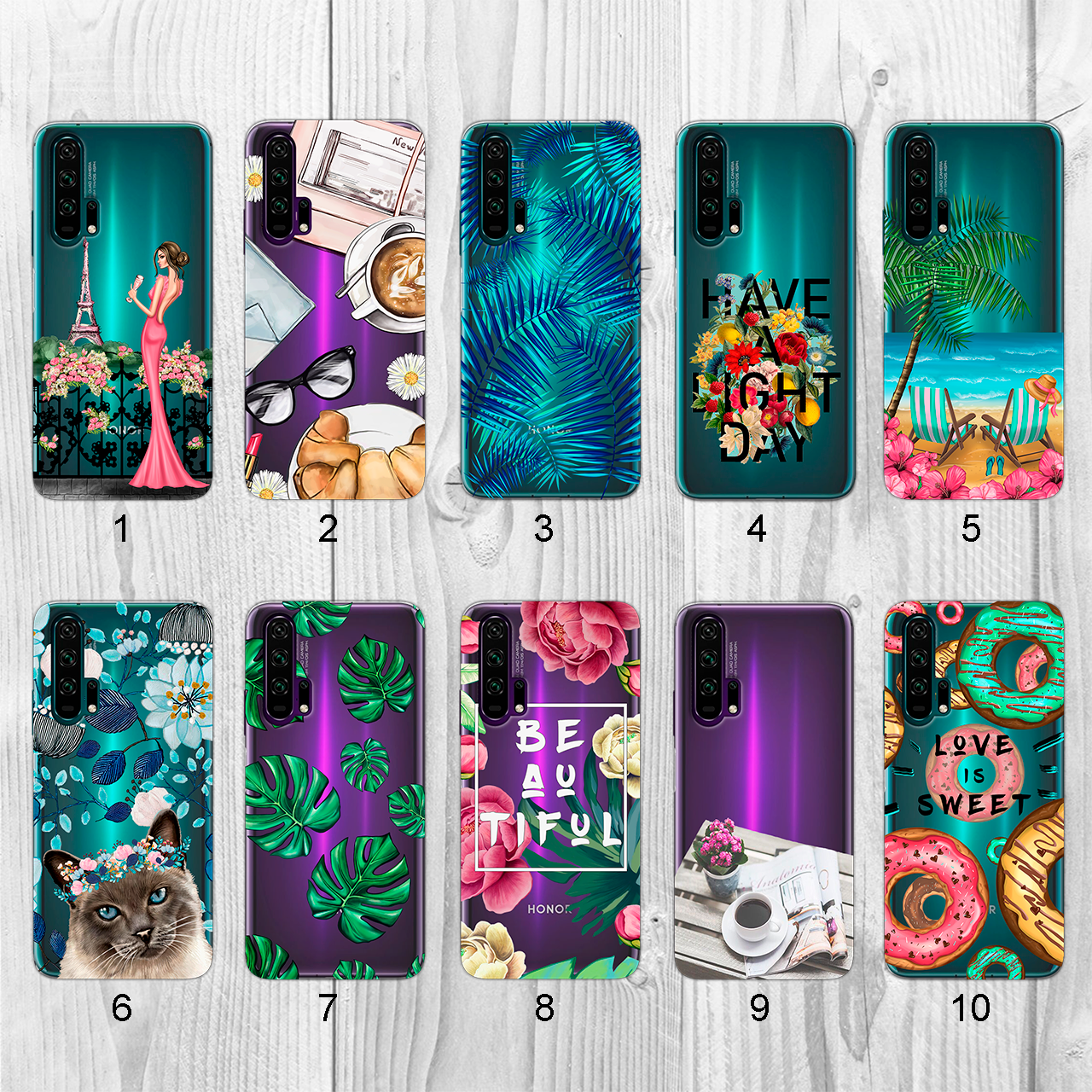 

Силиконовый чехол с рисунком для Huawei Honor 20 Pro (new collection)