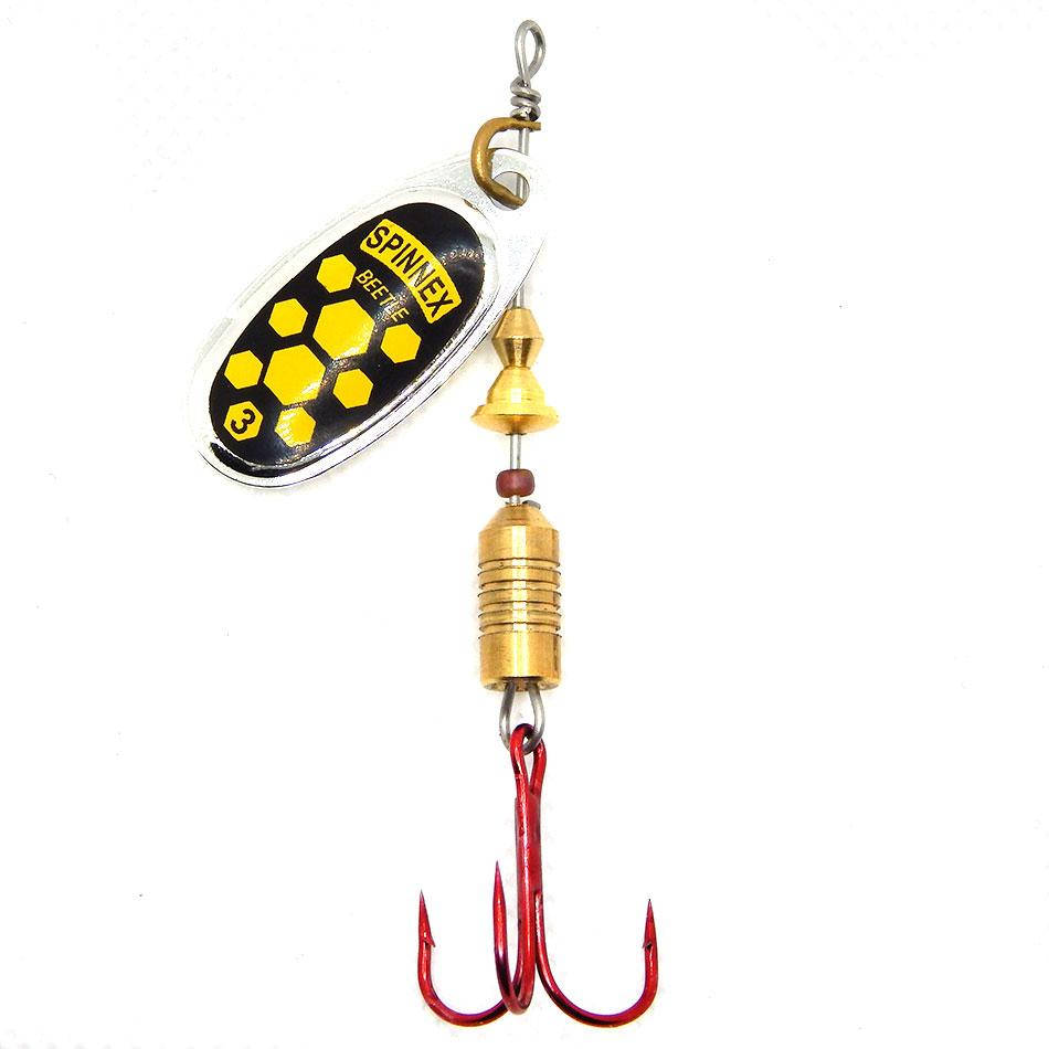 

Вращающайся блесна Spinnex 8г цвет Желто-Черный