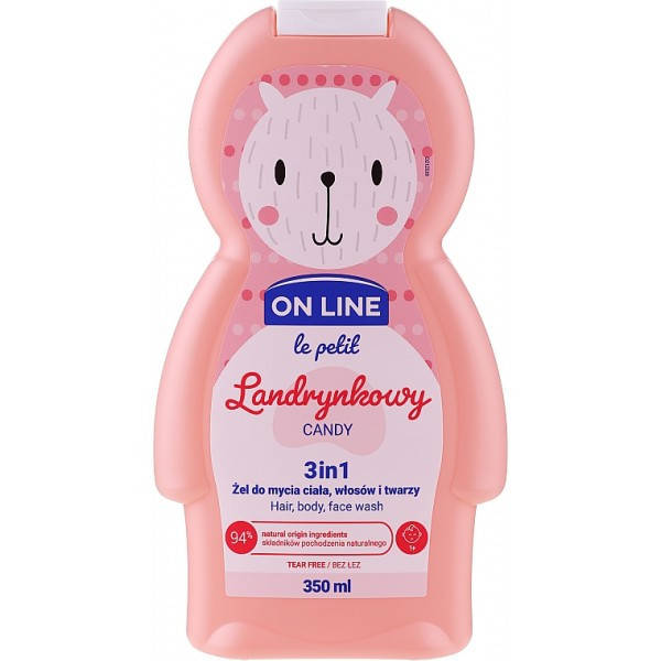 

Средство для мытья волос тела и лица On Line Le Petit Candy, 350 мл