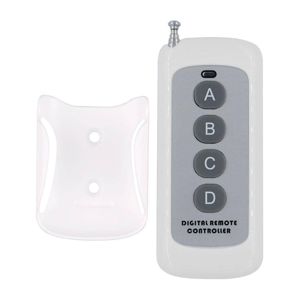 

Пульт белого цвета с увеличенным радиусом действия и выдвижной антенной на 4 кнопки на 433 МГц, Белый