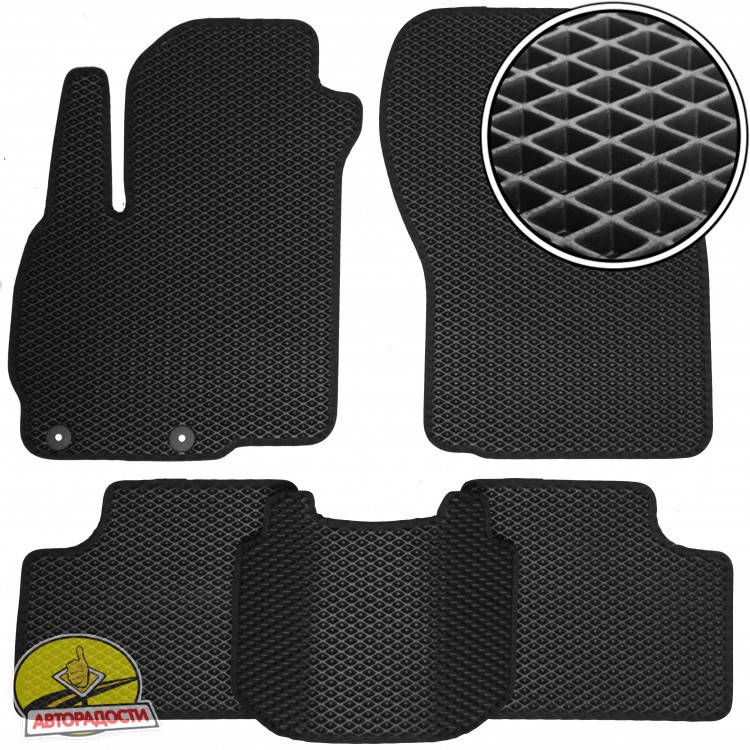 

Коврики в салон для Mitsubishi ASX '10-, EVA-полимерные, черные (Kinetic), Черный