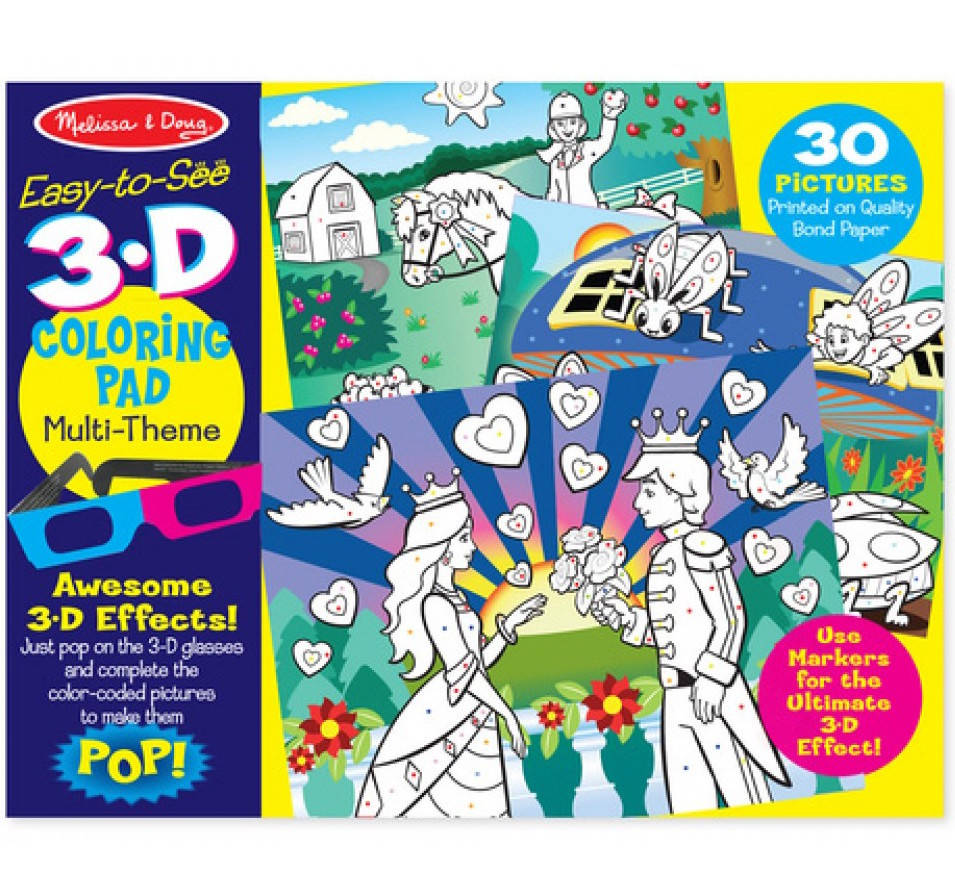 

3D раскраска по точкам для девочек Melissa & Doug